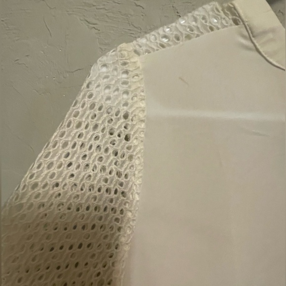 Heartloom Long Sleeve White Mini Dress - size xsmall - Picture 2 of 9